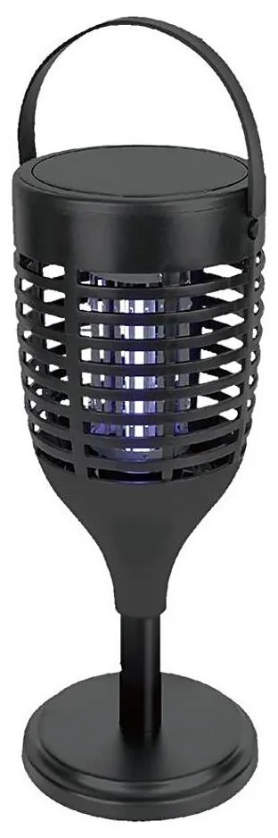 LED соларен уловител на насекоми 1,3W, 3,7V, IP24, 20 м радиус