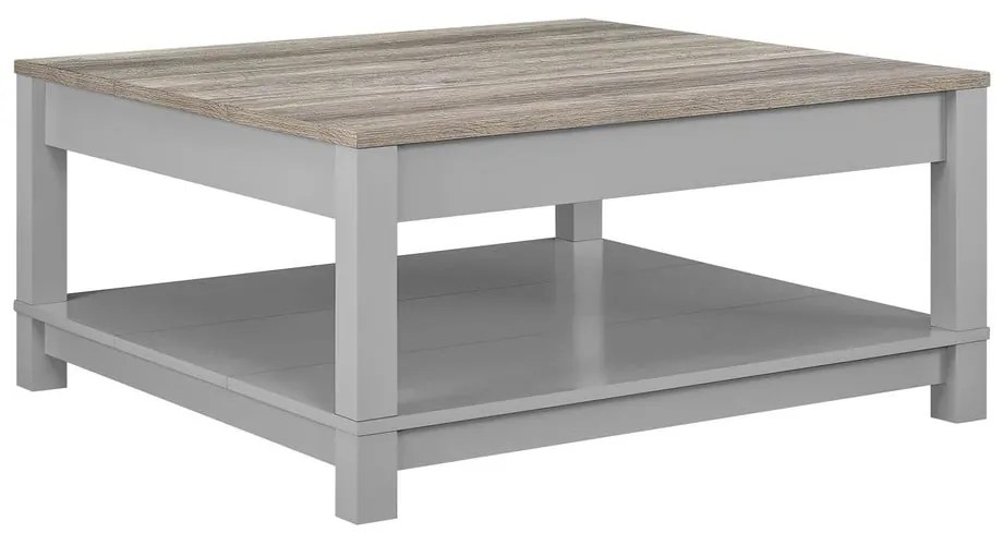 Сиво-в естествен цвят масичка за кафе от декор от дъб 89x89 cm Carver – Støraa