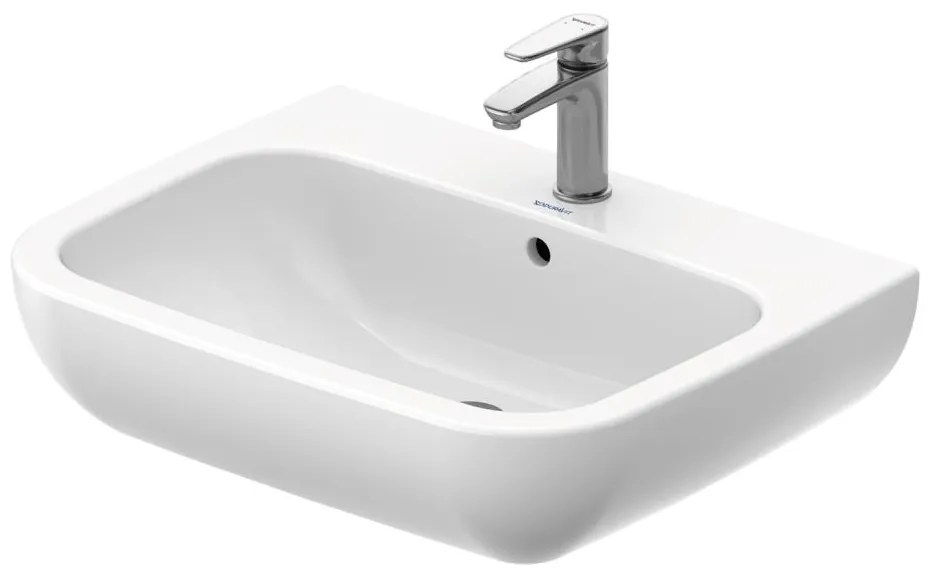 Duravit 23106500002 - Висяща мивка D-CODE 65x50 cm керамика/бял гланц