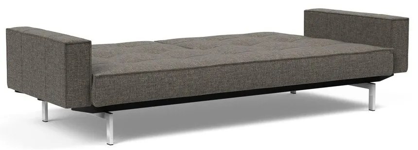 Тъмносив разтегателен диван с подлакътници Chrome Splitback - Innovation