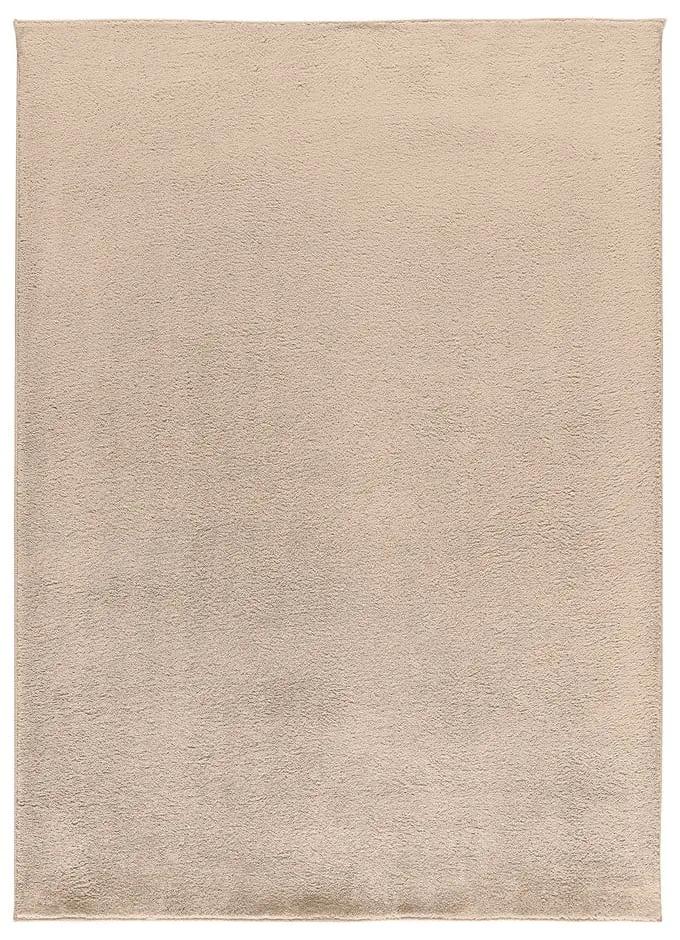 Бежов килим от микрофибър 160x220 cm Coraline Liso – Universal