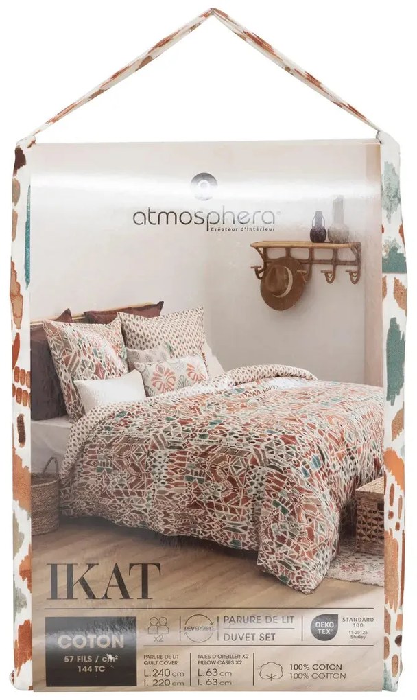 Спално бельо atmosphera Ikat, 240x220 cm, Памук