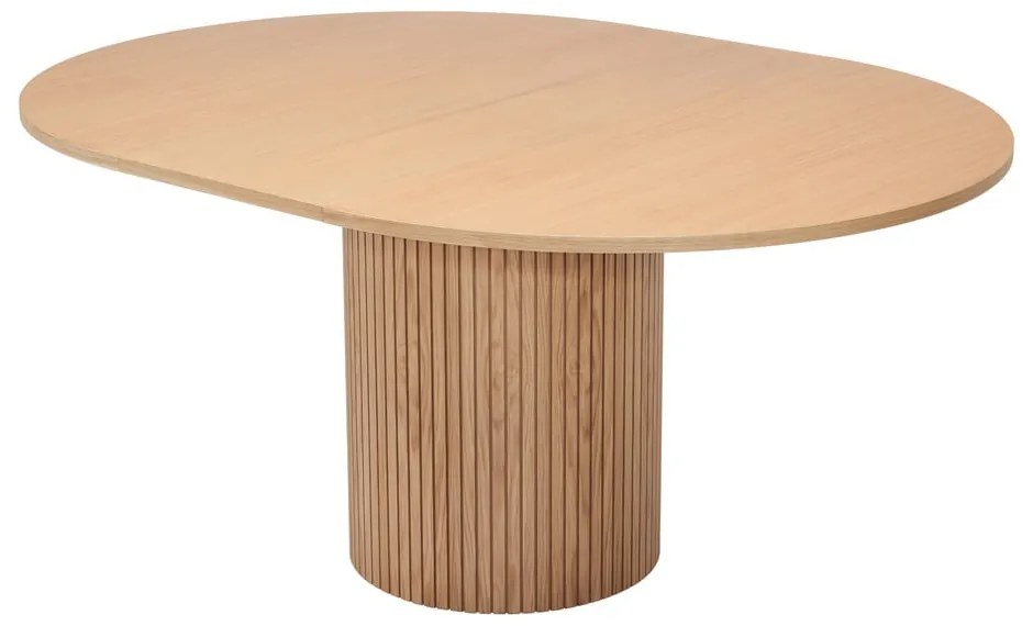 Кръгла сгъваема маса за хранене от дъб ø 115 cm Malaga - Bonami Selection