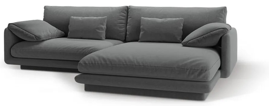 Тъмносив ъглов диван (десен ъгъл) Torino – Micadoni Home