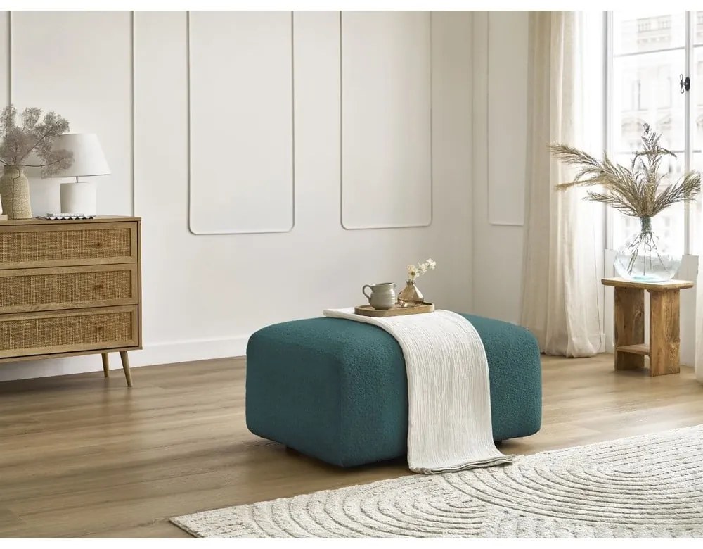 Тюркоазена табуретка от букле Tina – Bobochic Paris