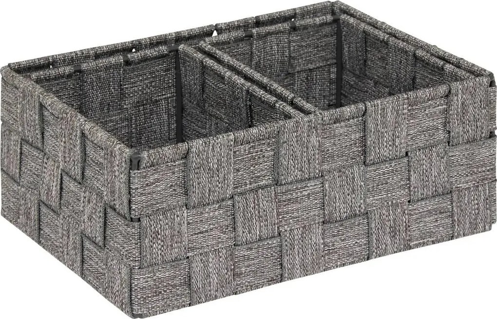 Сет кош за съхранение 5five Lise, 3 бр - Сив