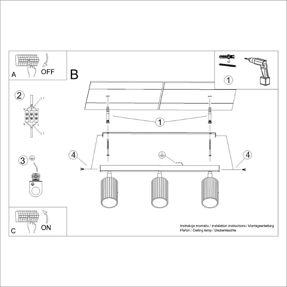 Зелен прожектор 6,5x45 cm Gleam – Sollux