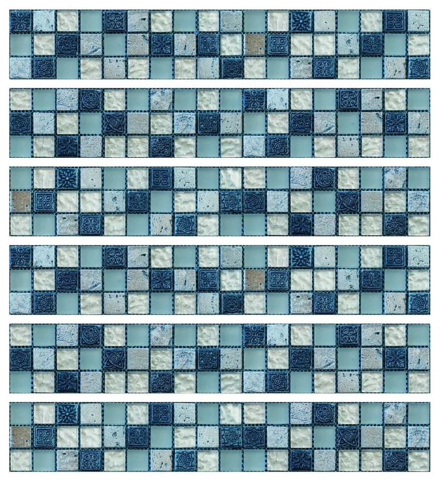 Стикери в комплект на плочките 6 бр. 30x5 cm Artemis – Ambiance