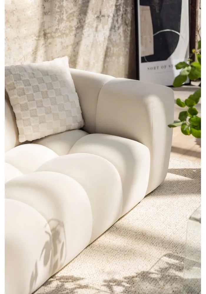 Теракотен кадифен диван 225 cm Cube – Bonami Selection