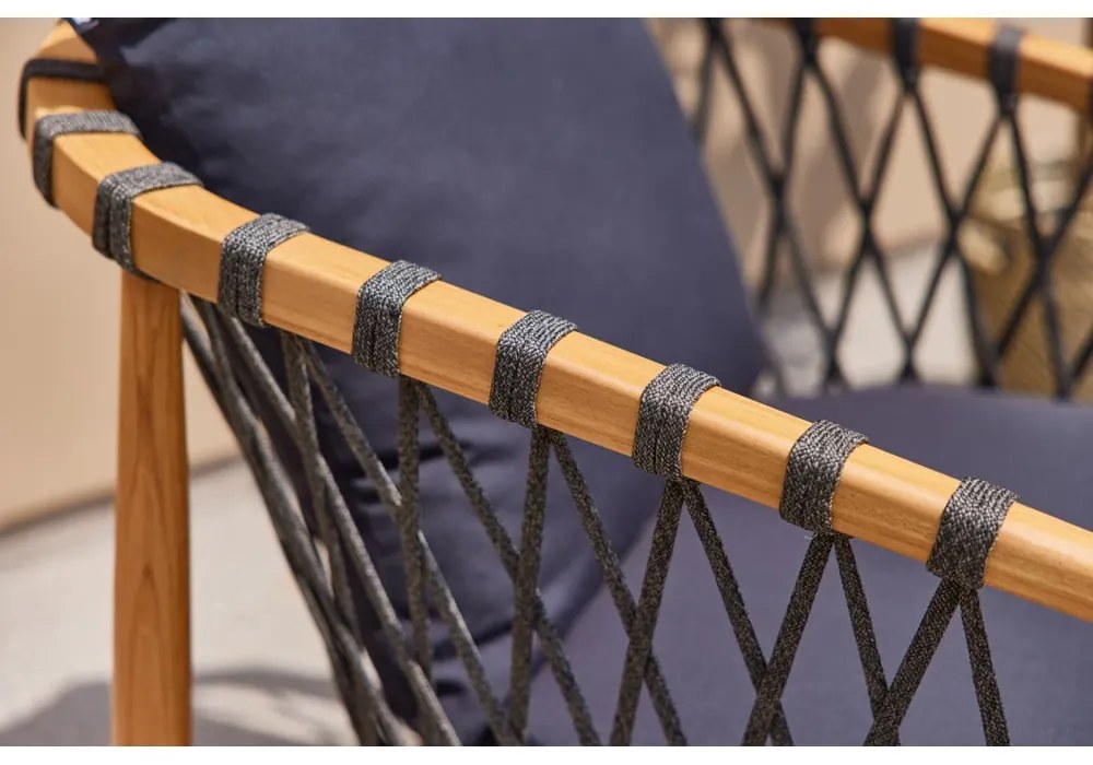 Дървен градински стол в естествен цвят Bora Bora - Hartman