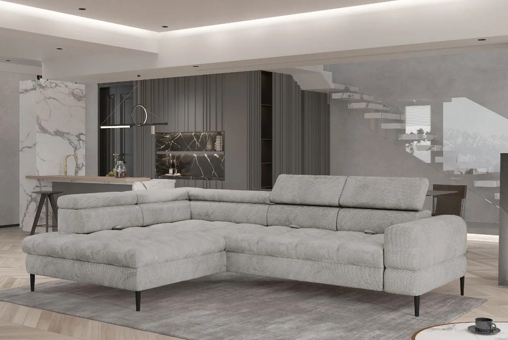 Ъглов диван Sovvor-Екрю ляво