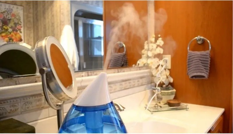 Овлажнител за въздух Esperanza EHA005, 25W, 2.6 л, 3 нива, 300 мл/ч, 40 кв/м., Бял/син