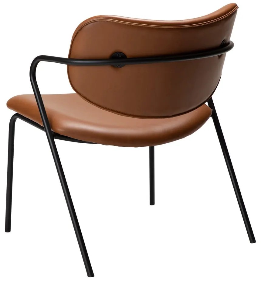 Кафяв фотьойл от изкуствена кожа в цвят коняк Zed - DAN-FORM Denmark