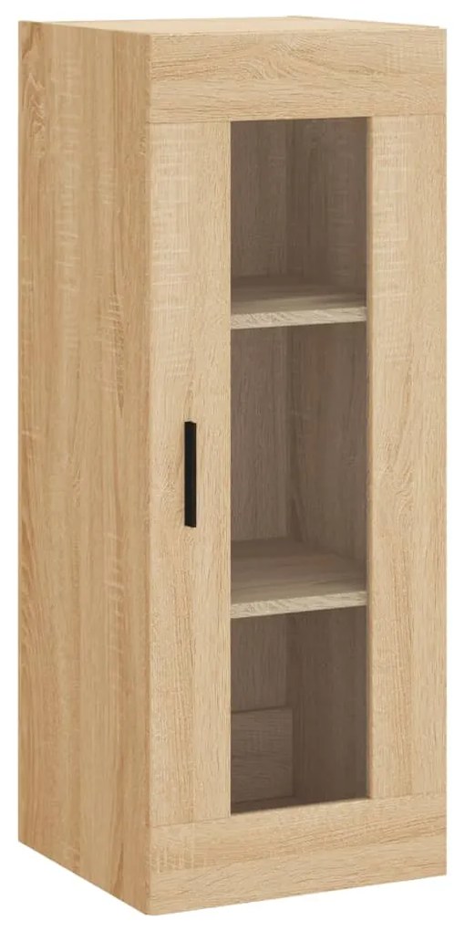 828927 vidaXL Стенен шкаф дъб сонома 34,5x34x90 см