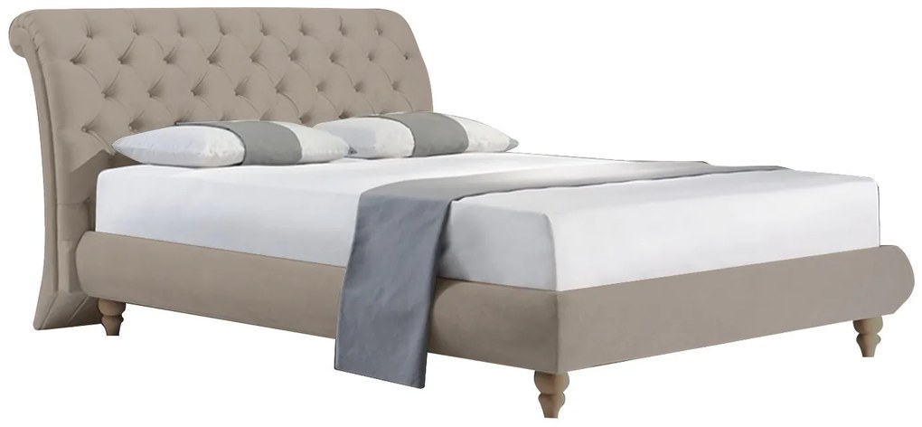 легло Ikelos Sutton-Gray-90 x 200-With Кутия за съхранение
