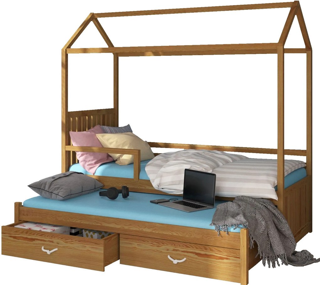 Бебешко Детско легло Umea-200 x 90-With protector-Drus