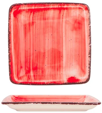 Gural Porselen - Red Квадратна чиния 22x22cm. (NBNORD22X22DU50KMZ)