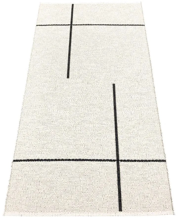 Черна пътека за открито и закрито 70x180 cm Fred Black – Pappelina