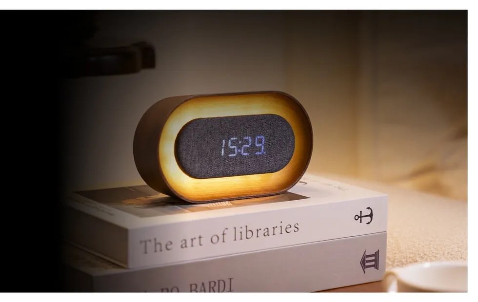 Дигитална аларма Lumos Walnut – Gingko