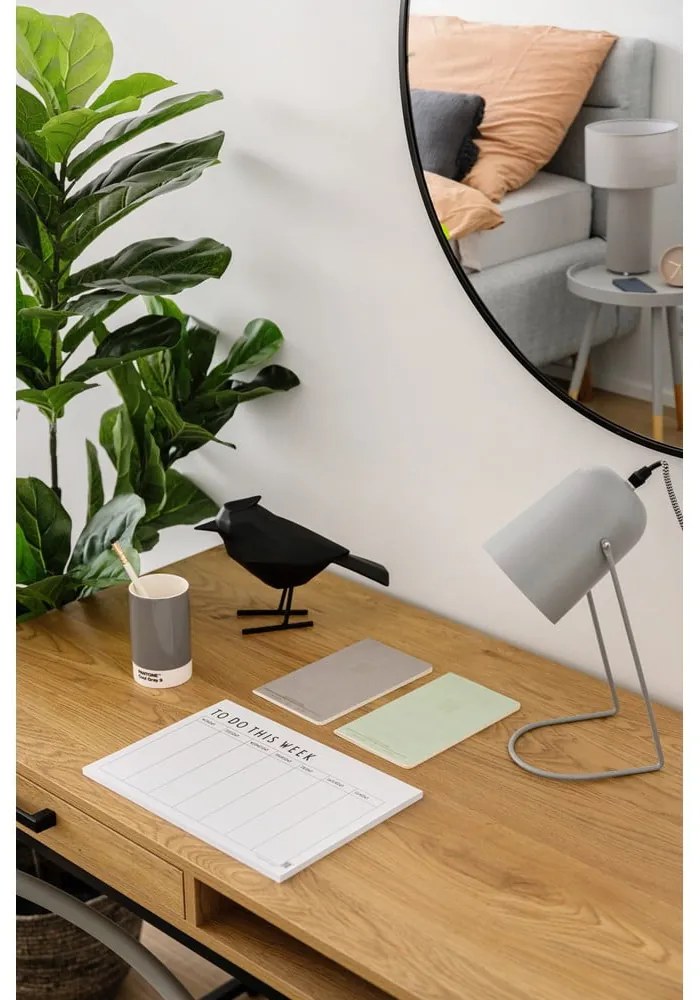 Светлосиво двойно легло 180x200 cm тапицирано с място за съхранение с включена подматрачна рамка Lotte – Meise Möbel