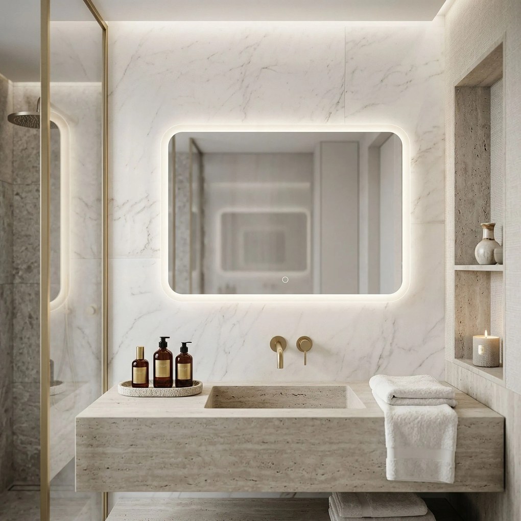 Огледало LED 80x60cm TOP-3