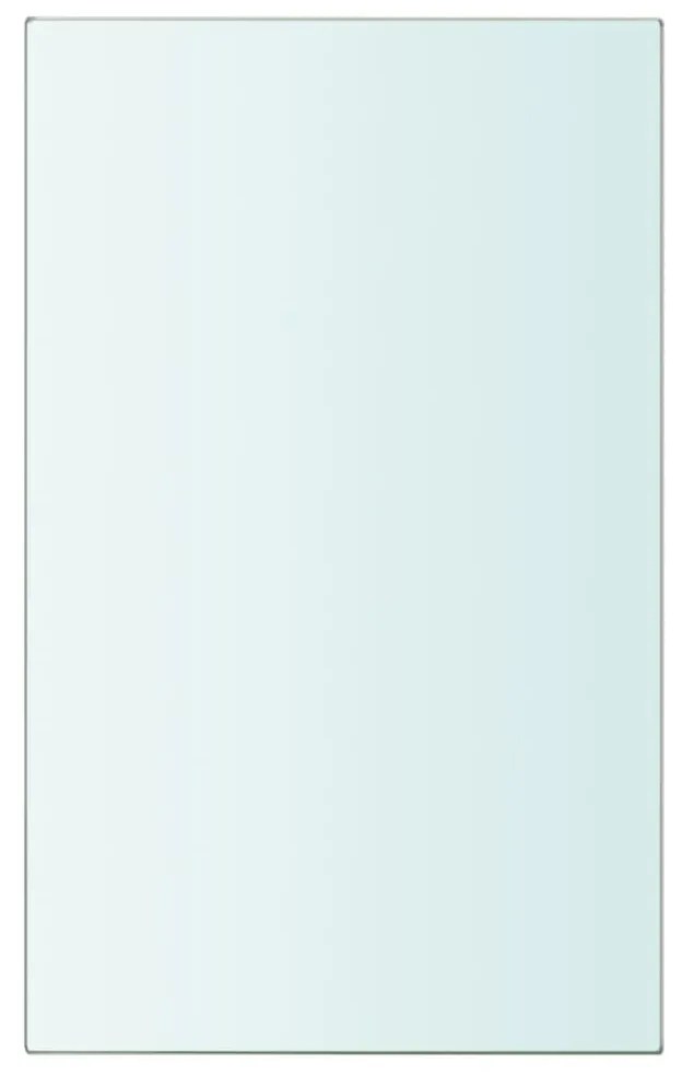 243802 vidaXL Плоча за рафт, прозрачно стъкло, 20 x 12 см