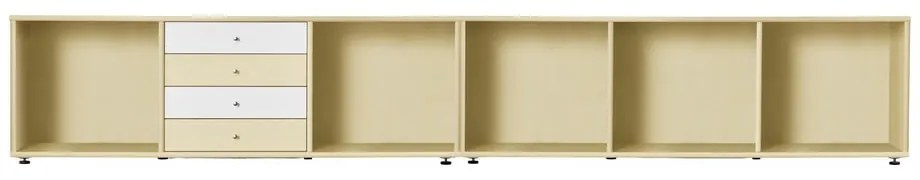 Светложълт нисък скрин 267x61 cm Mistral – Hammel Furniture