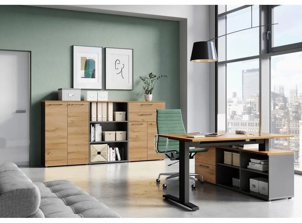 Дъбов шкаф в естествен цвят 42x61 cm Agenda - Germania