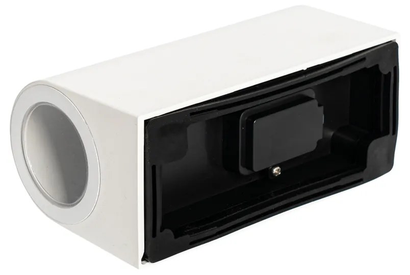 Модерна външна стенна лампа бяла пластмаса овална 2-светлина - Baleno