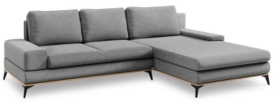 Сив разтегателен диван ъгъл , десен ъгъл Planet - Windsor &amp; Co Sofas