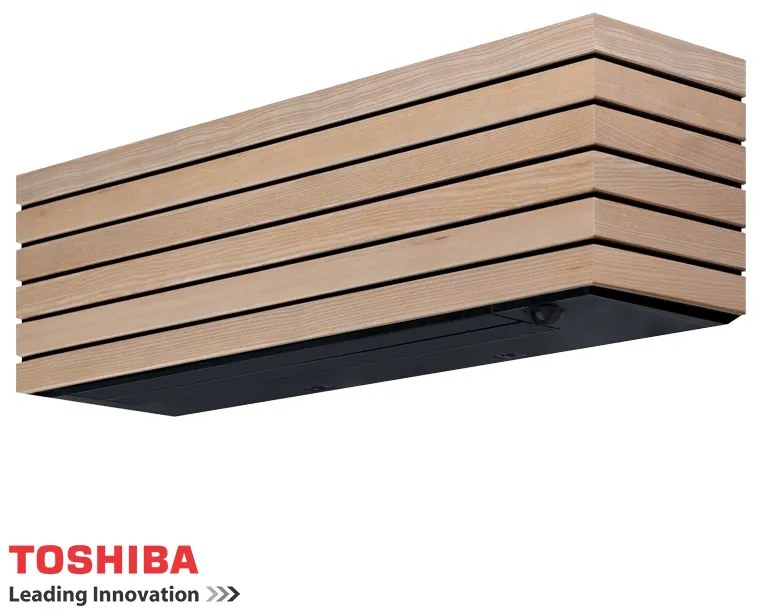 Инверторен климатик Toshiba Super Daiseikai 10 WOOD RAS-B13S4KVDG-E / RAS-13S4AVPG-E, 13000 BTU, 25 м2, А+++, Wi-Fi, R-32, Декоративен дизайн, Кафяв