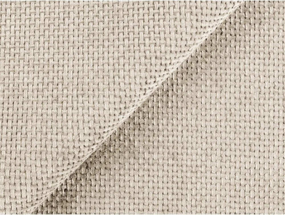 Кремав шенилов сгъваем/с място за съхранение ъглов диван (десен ъгъл) Kona – Makamii