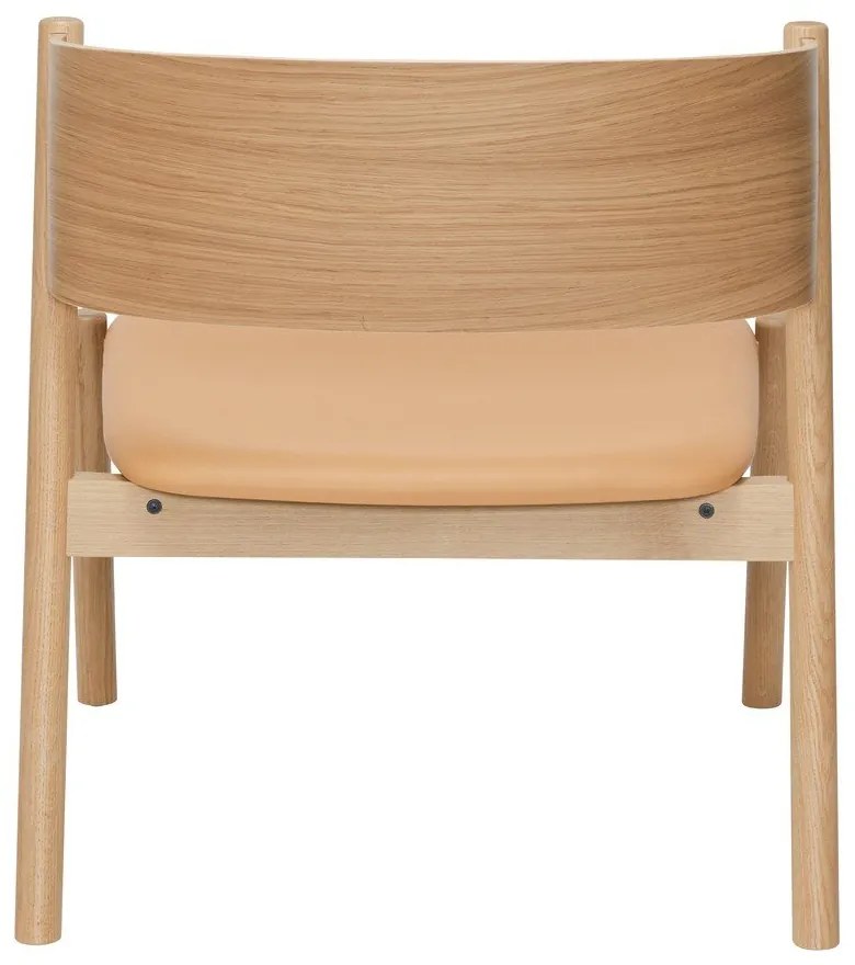 Светлокафяво кресло Oblique – Hübsch