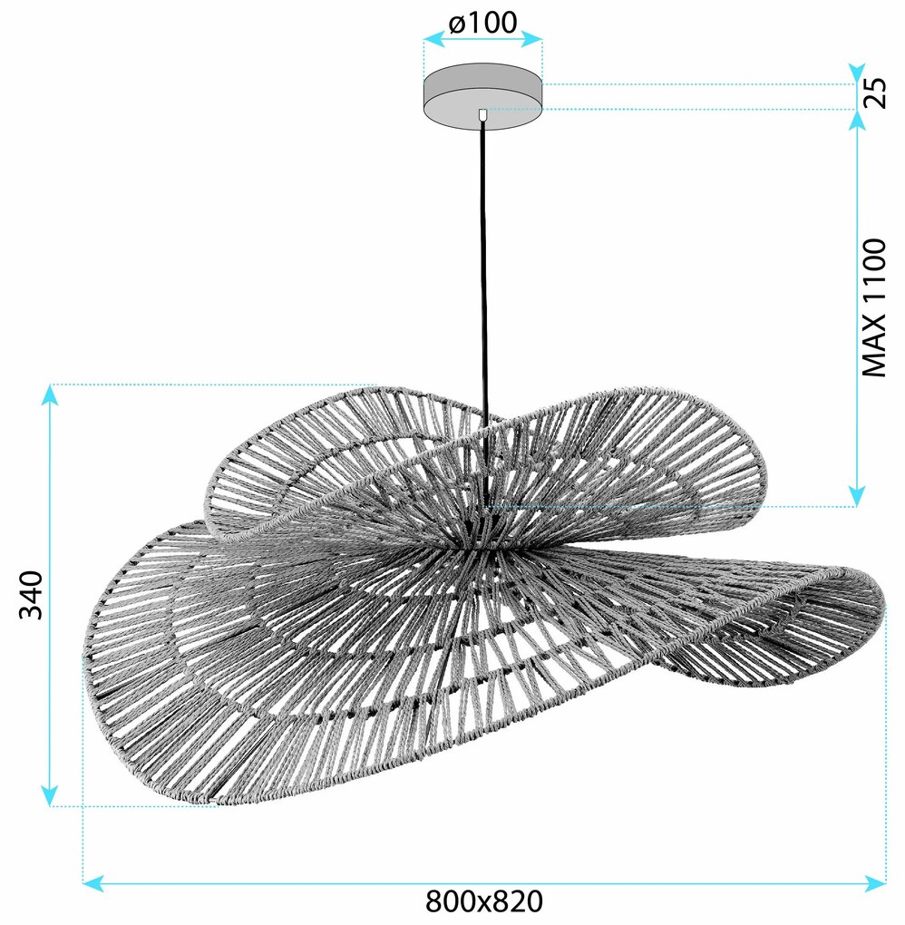 Пендел BOHO APP1738-1CP 80CM