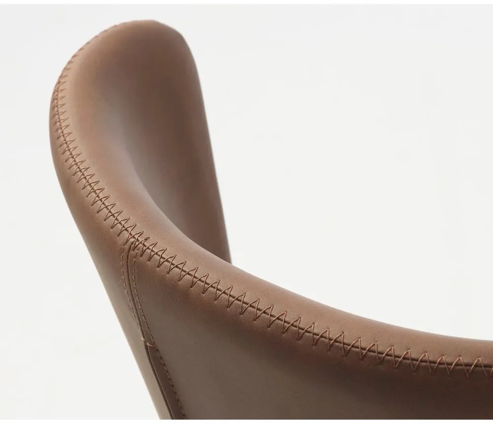 Кафяви метални трапезни столове в комплект от 2 бр. Teslin – Unique Furniture