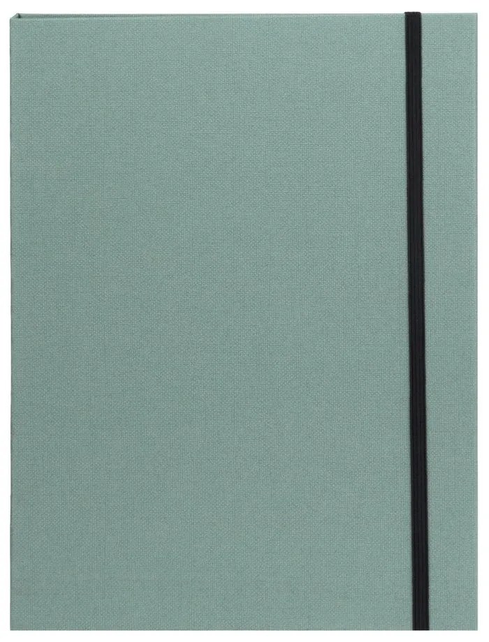 Зелен картонен органайзер Paulina Canvas Paper Laminate A5 – Bigso