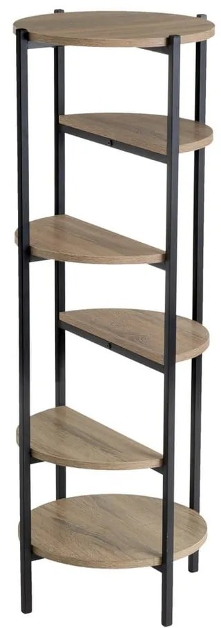 Черен и естествен стелаж от декор от дъб 40x110 cm – Casa Selección