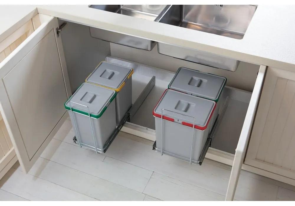 Пластмасов контейнер за сортирани отпадъци/вграден 24 л Ecofil - Elletipi