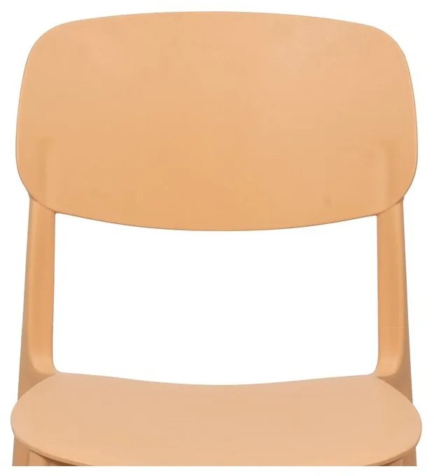 Прасковен пластмасов градински стол Hébé – Bonami Essentials