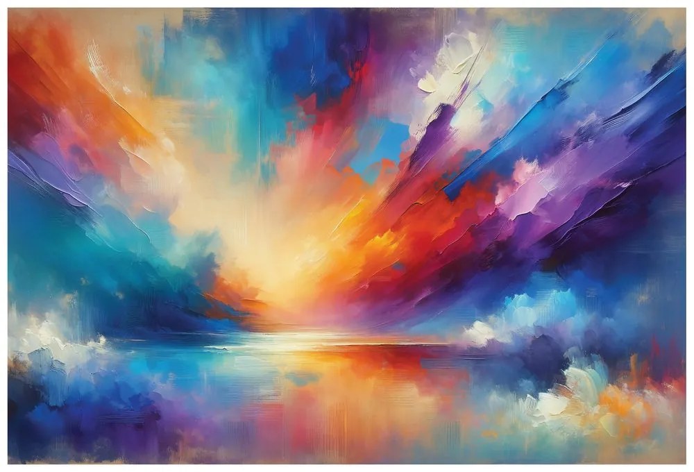 Тапет – Дъгово абстрактно небе