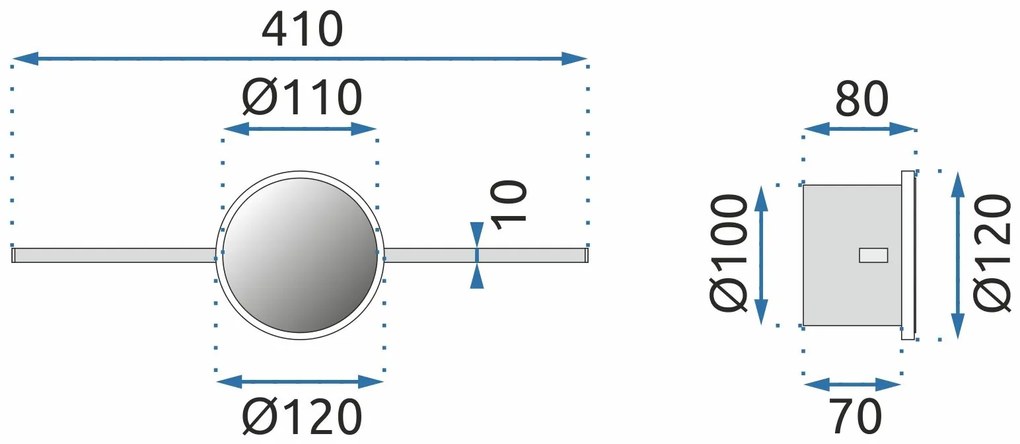 Аплик Chrom 40cm APP845-1W