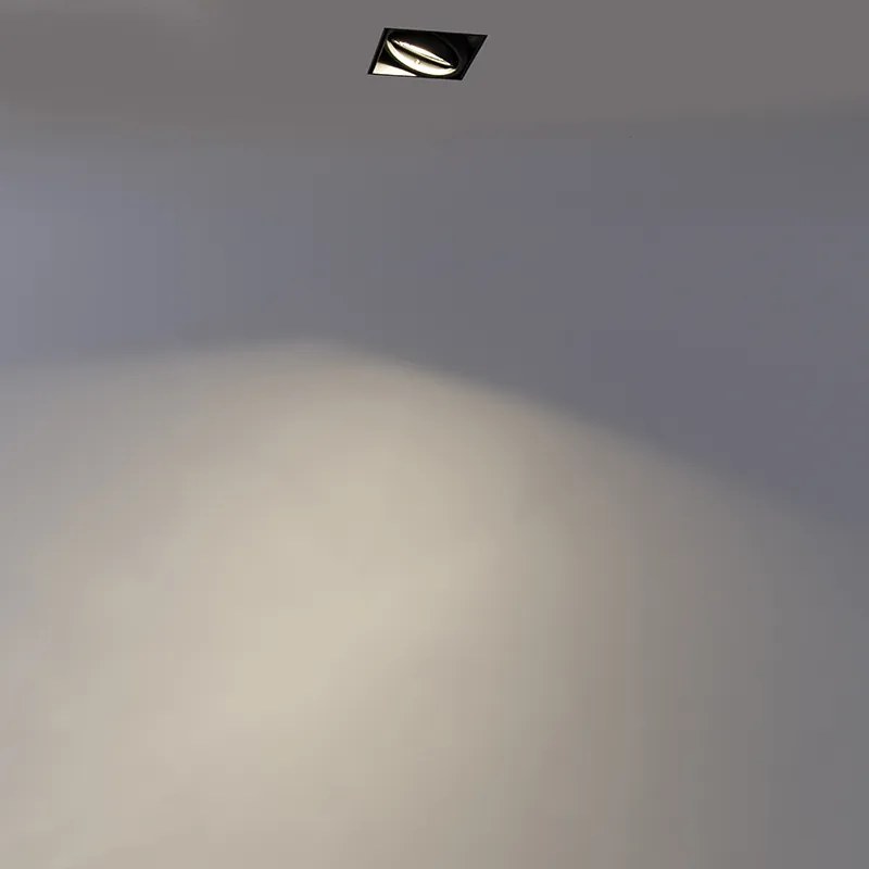 Интелигентен вграден прожектор черен с Wi-Fi GU10 Trimless - Oneon 1