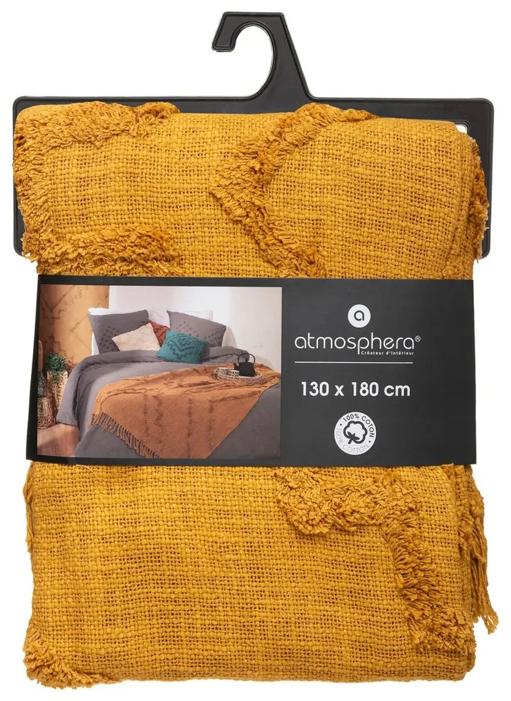 Покривало за легло atmosphera Inca, 130x180 cm, Памук - Теракота