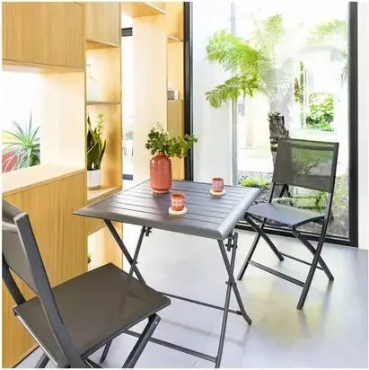 Градинска квадратна маса Hesperide Azua, Графит