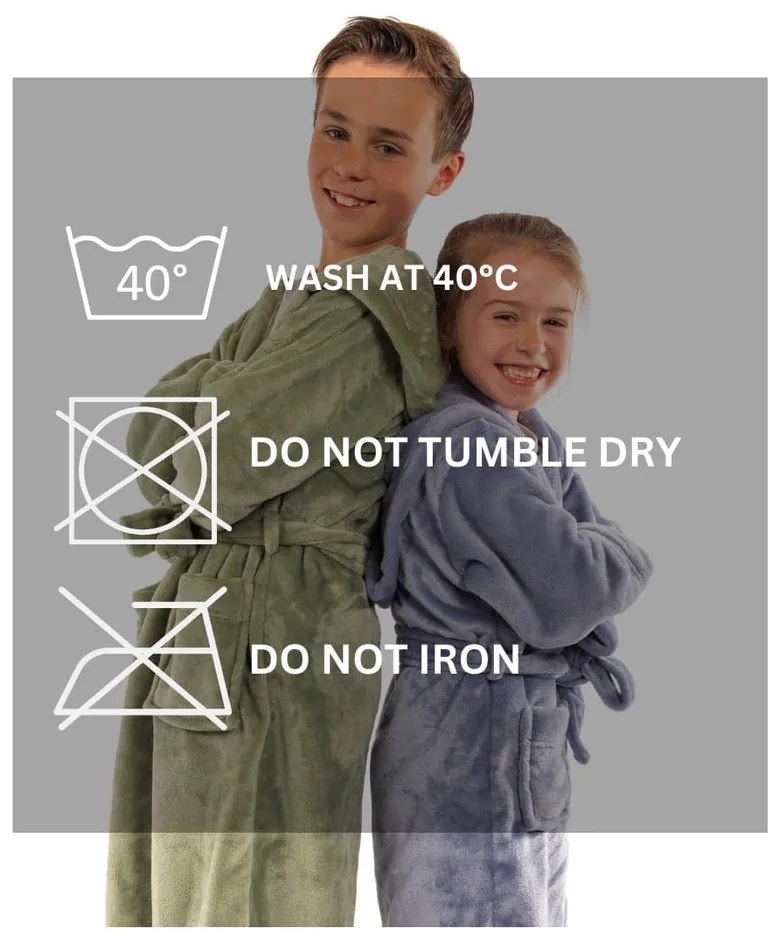 Синя детска хавлия от микроплюш Delux – Tiseco Home Studio