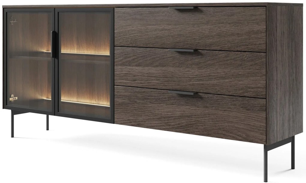 Бюфет Luminus 2D3S-Кафяв