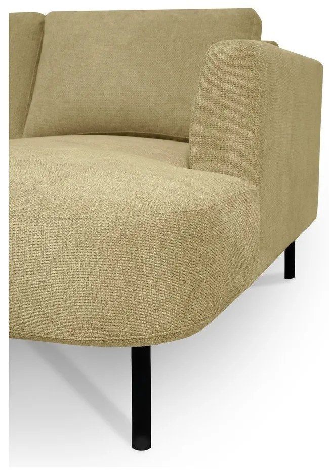 Ъглов диван в цвят жълта охра (ляв ъгъл/"U" форма) Hero – Scandic