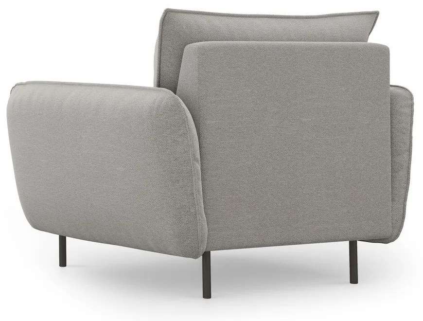 Кресло от светлосиво кадифе Vienna - Cosmopolitan Design