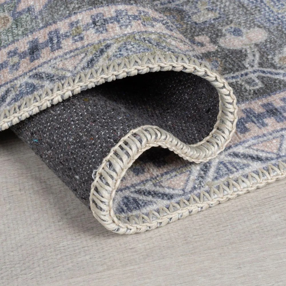 Зелен килим със смес от рециклирани влакна подходящ за пране 200x290 cm Windsor – Flair Rugs