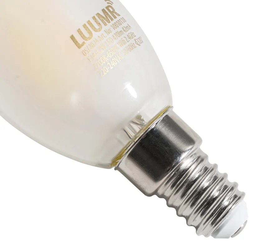 Комплект от 5 Смарт E14 LED Крушки C35 Матирани 4.2W 470 lm 2700-6500K